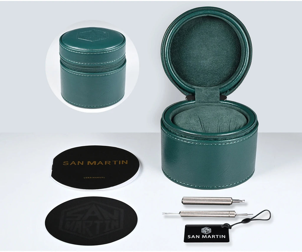 San Martin 36mm 39mm Gada Classic Simple Enamel Dial Miyota 90S5 Original Design Dress Men Automatic Mechanical Watch SN0144