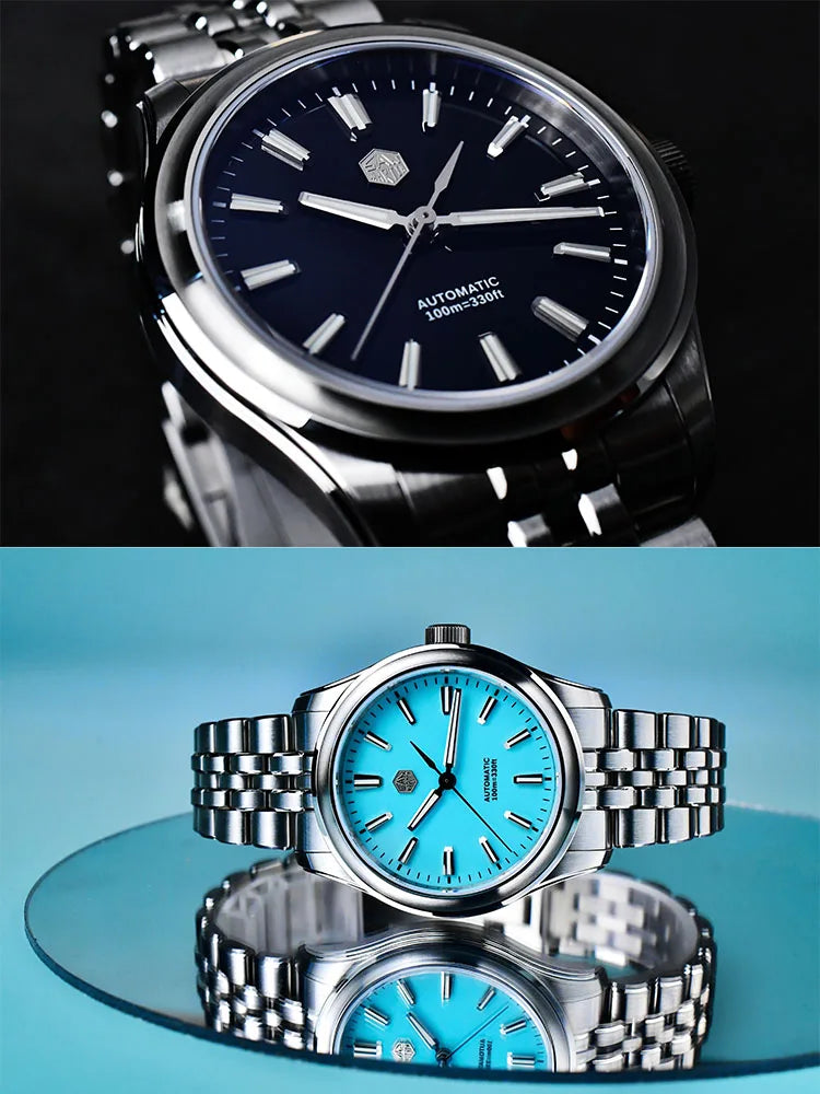 San Martin 36mm 39mm Gada Classic Simple Enamel Dial Miyota 90S5 Original Design Dress Men Automatic Mechanical Watch SN0144