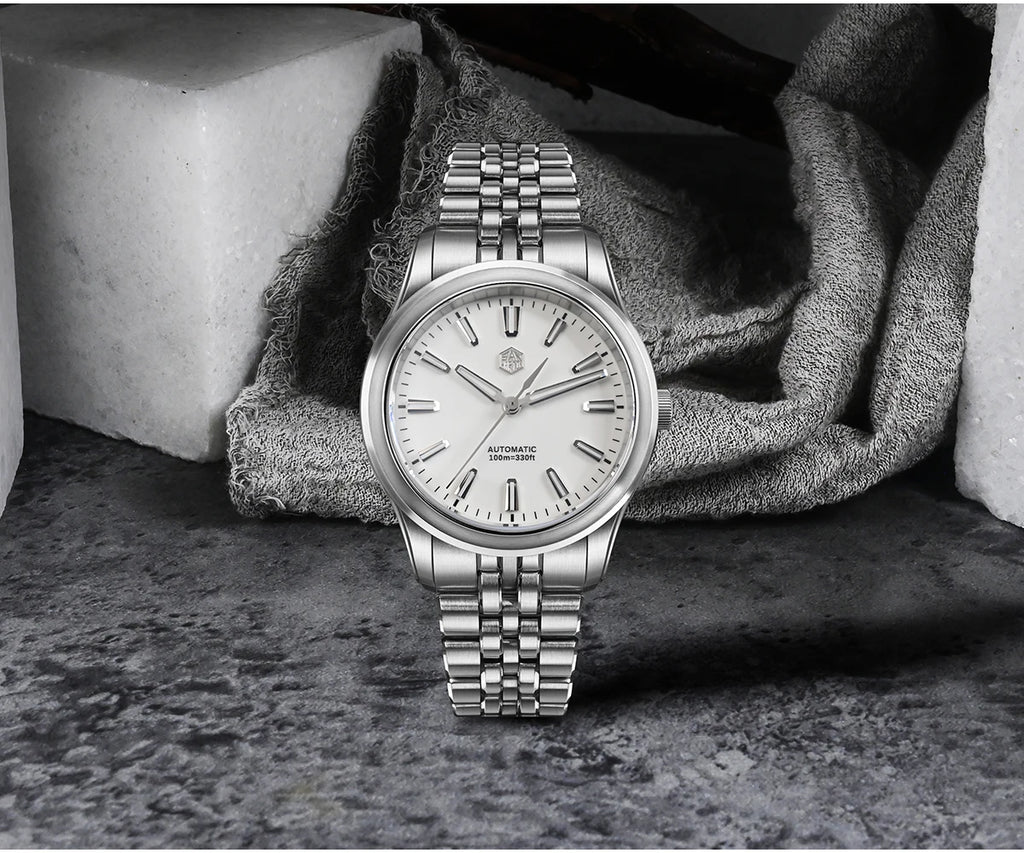 San Martin 36mm 39mm Gada Classic Simple Enamel Dial Miyota 90S5 Original Design Dress Men Automatic Mechanical Watch SN0144