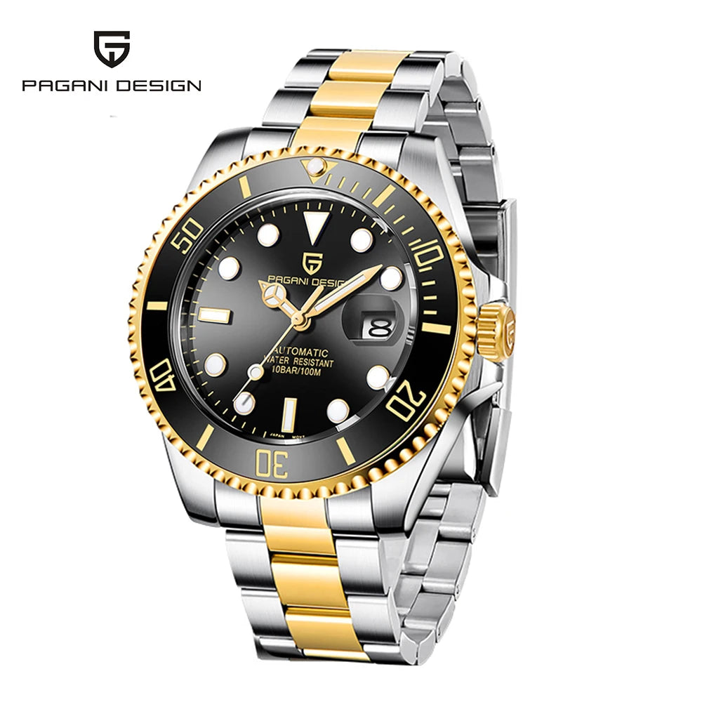 PAGANI DESIGN Men's Watches Waterproof Automatic Watch Men Luxury Business Stainless steel Mechanical Wristwatch For 2026 New