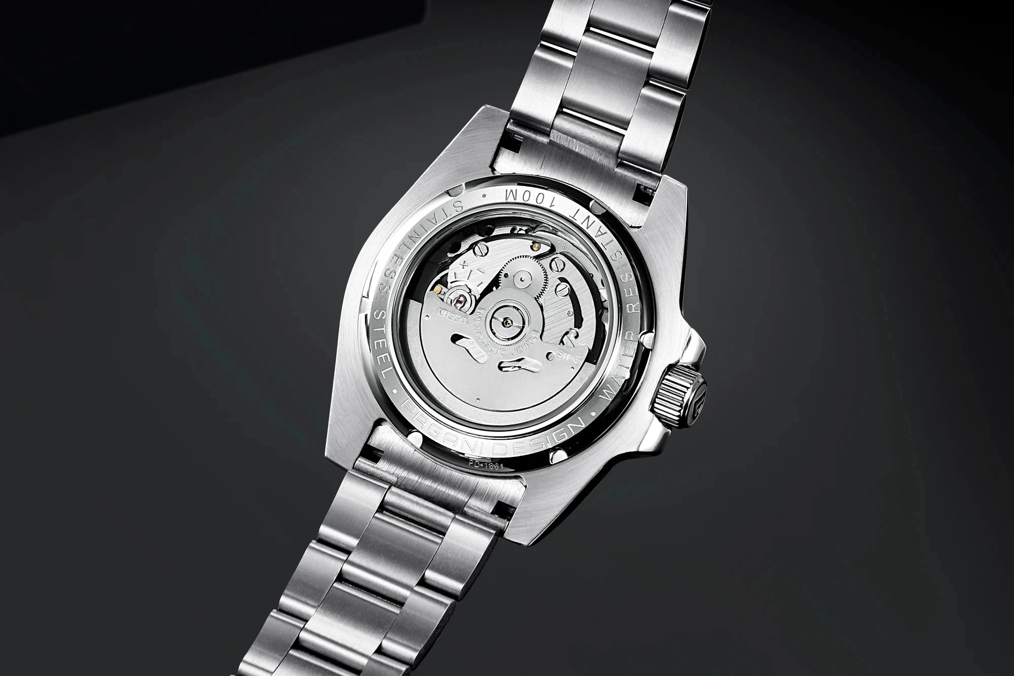 PAGANI DESIGN Fashion Men's Sports Automatic Mechanical Watch NH35 Stainless Steel Sapphire waterproof watch reloj hombre PD1661