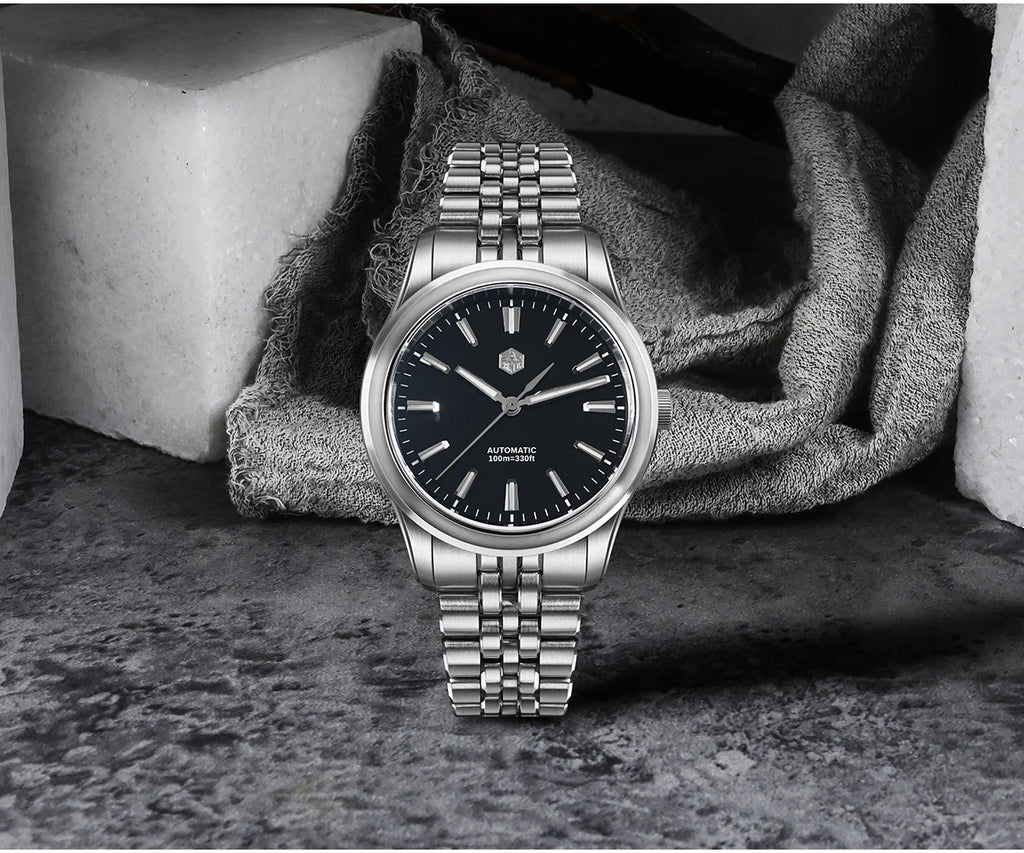 San Martin 36mm 39mm Gada Classic Simple Enamel Dial Miyota 90S5 Original Design Dress Men Automatic Mechanical Watch SN0144
