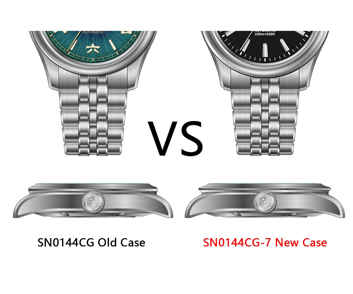 San Martin 36mm 39mm Gada Classic Simple Enamel Dial Miyota 90S5 Original Design Dress Men Automatic Mechanical Watch SN0144