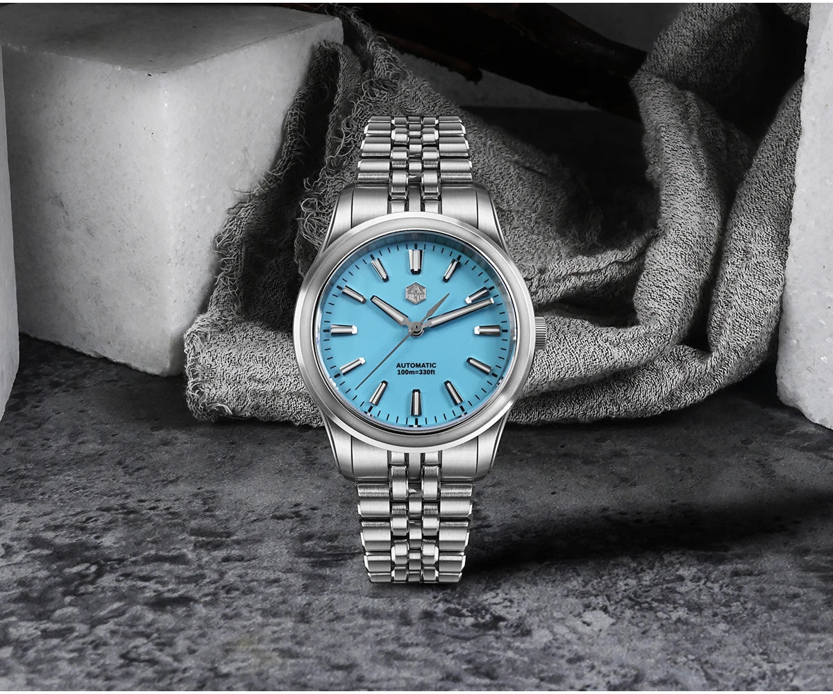 San Martin 36mm 39mm Gada Classic Simple Enamel Dial Miyota 90S5 Original Design Dress Men Automatic Mechanical Watch SN0144