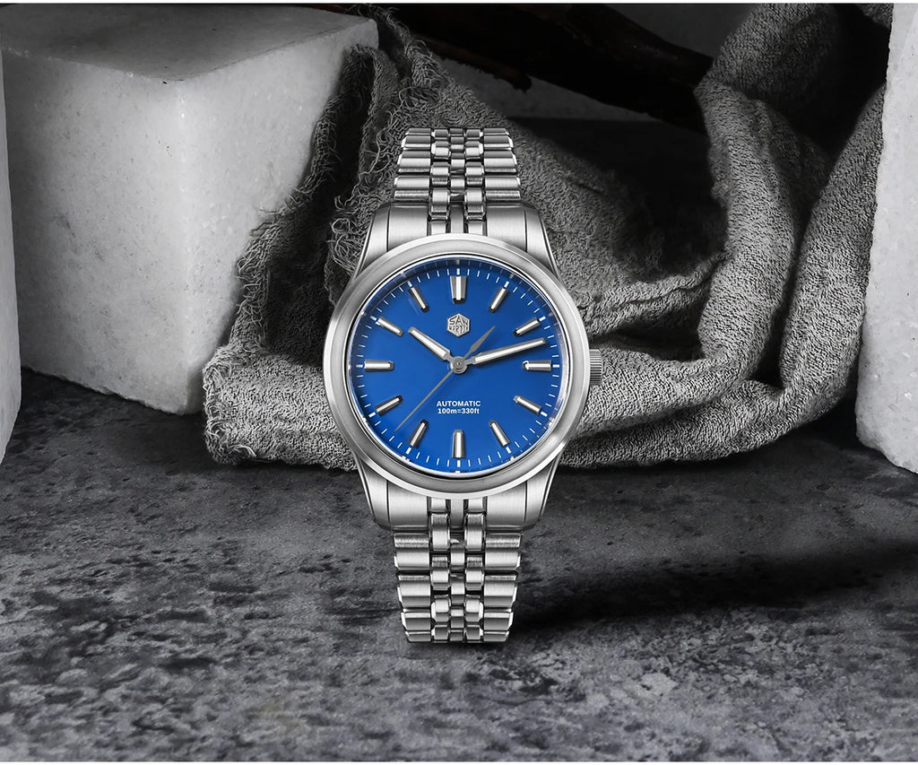 San Martin 36mm 39mm Gada Classic Simple Enamel Dial Miyota 90S5 Original Design Dress Men Automatic Mechanical Watch SN0144