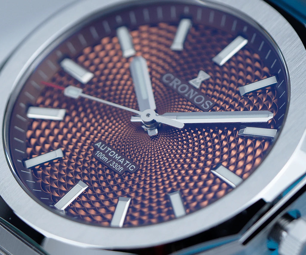 Cronos Luxury Men Watch 39mm Automatic PT5004 Wristwatches Scale Pattern Sapphire 10ATM See-through Back L6028
